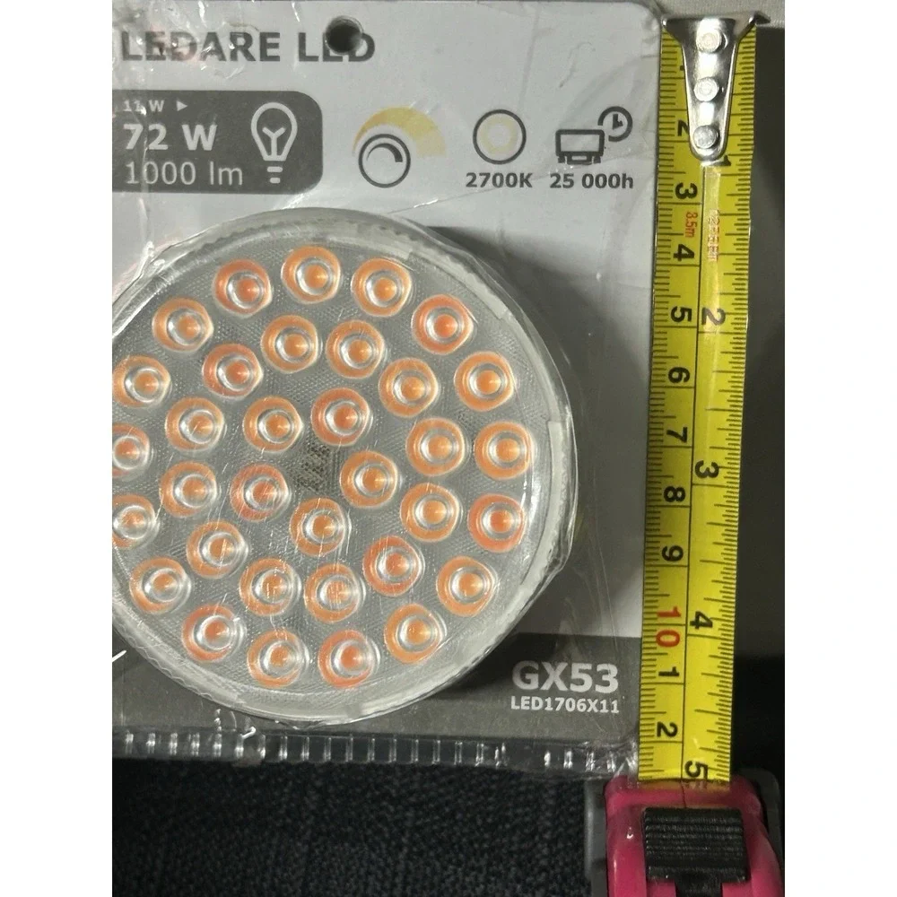 IKEA LEDARE GX53LED Light Bulb 11W 72W 1000LM 2700K Dimmable Discontinued Opened